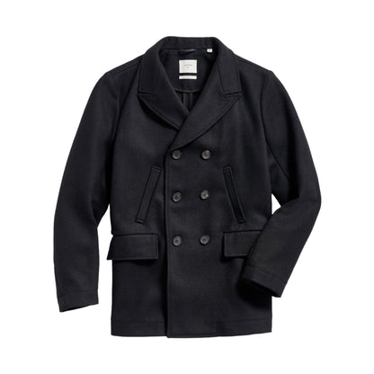 Billy Reid Black Bond Peacoat