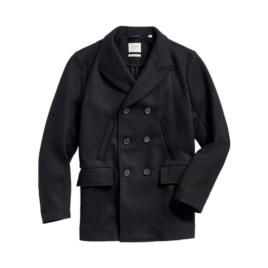 Billy Reid Black Bond Peacoat