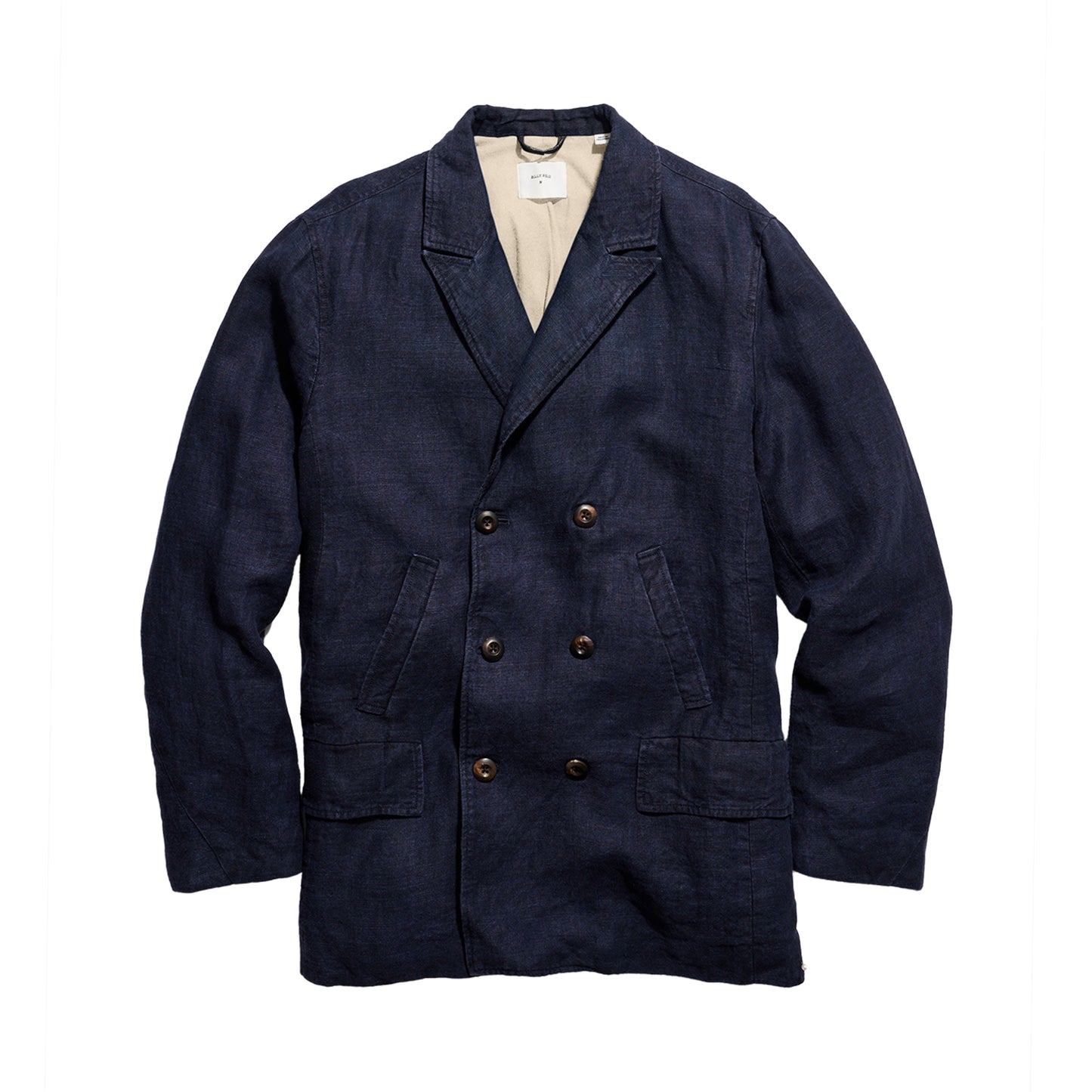 Billy Reid Canvas Linen Bond Peacoat