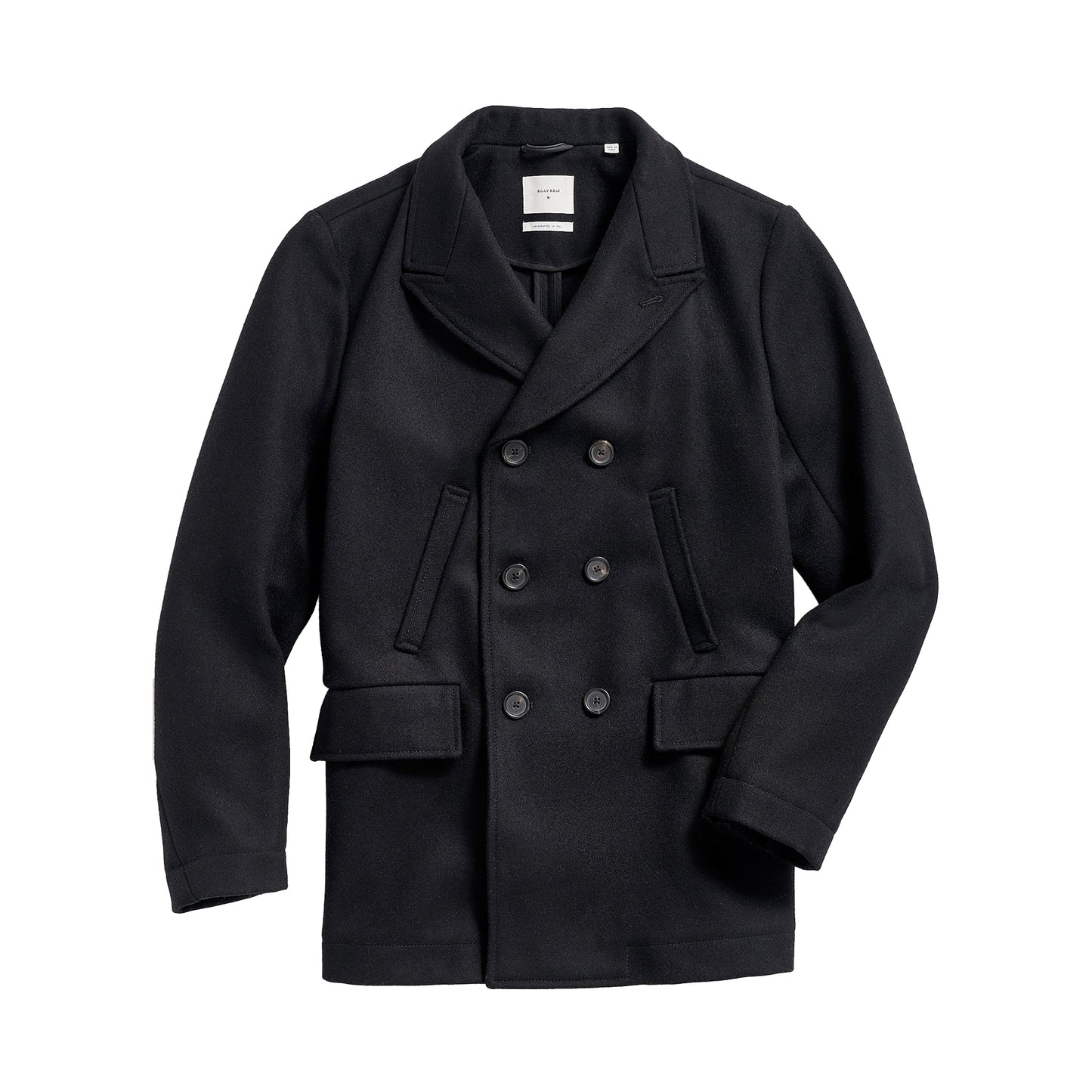 Billy Reid Black Bond Peacoat