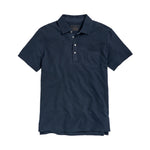 Billy Reid Pique Pensacola Polo - Carbon Blue