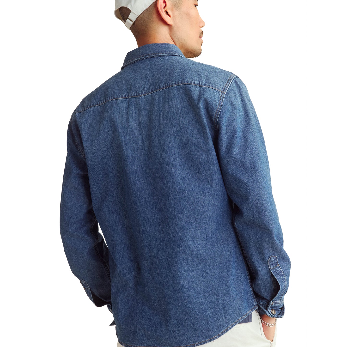 Billy Reid Shoals Light Indigo Denim Shirt