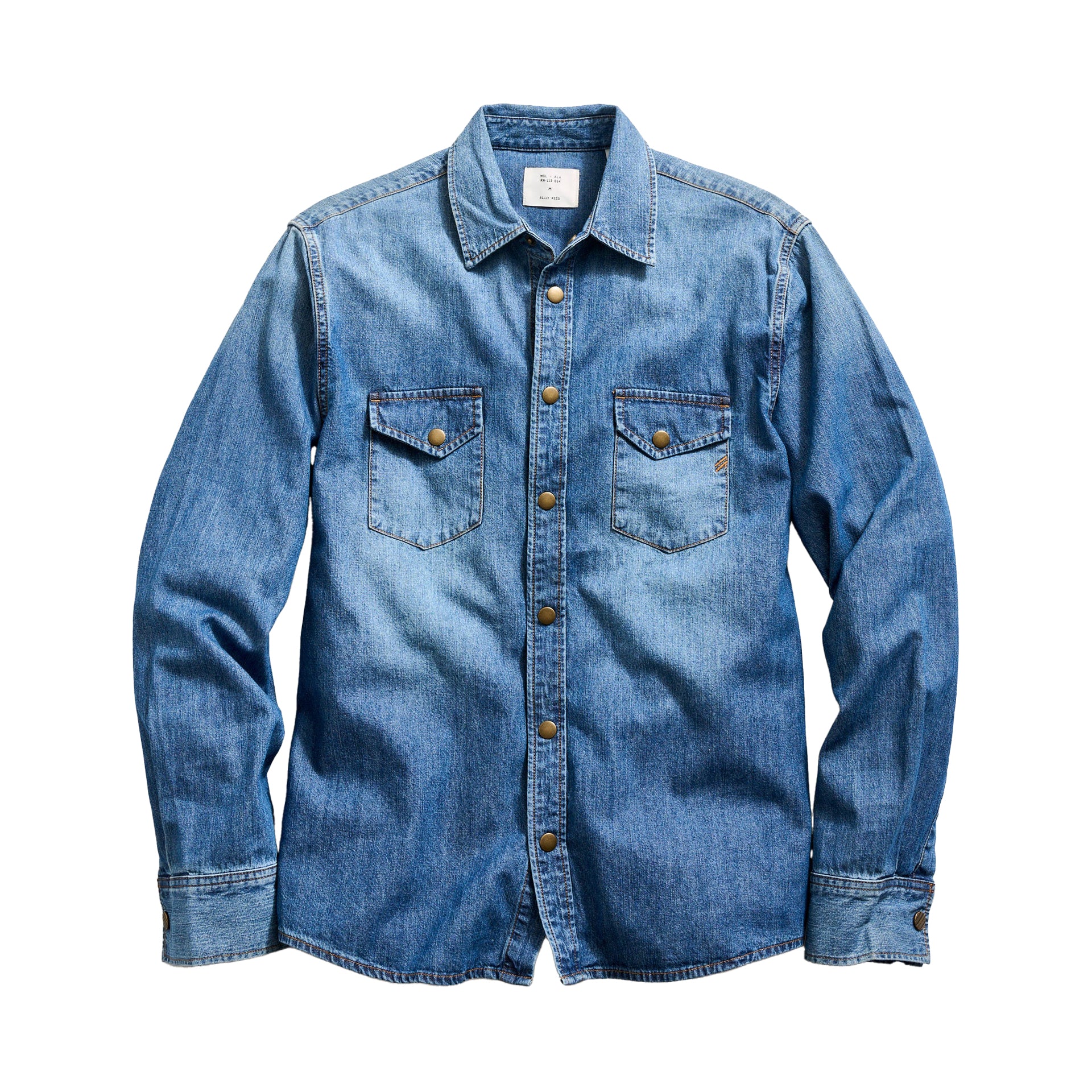 Billy Reid Shoals Light Indigo Denim Shirt Light Indigo