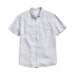 Billy Reid Short Sleeve Linen Tuscumbia Shirt - Grey Mist