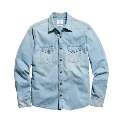 Billy Reid Washed Shoals Denim Shirt