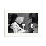 Bob Dylan At Atlantic Studios Framed Print - White