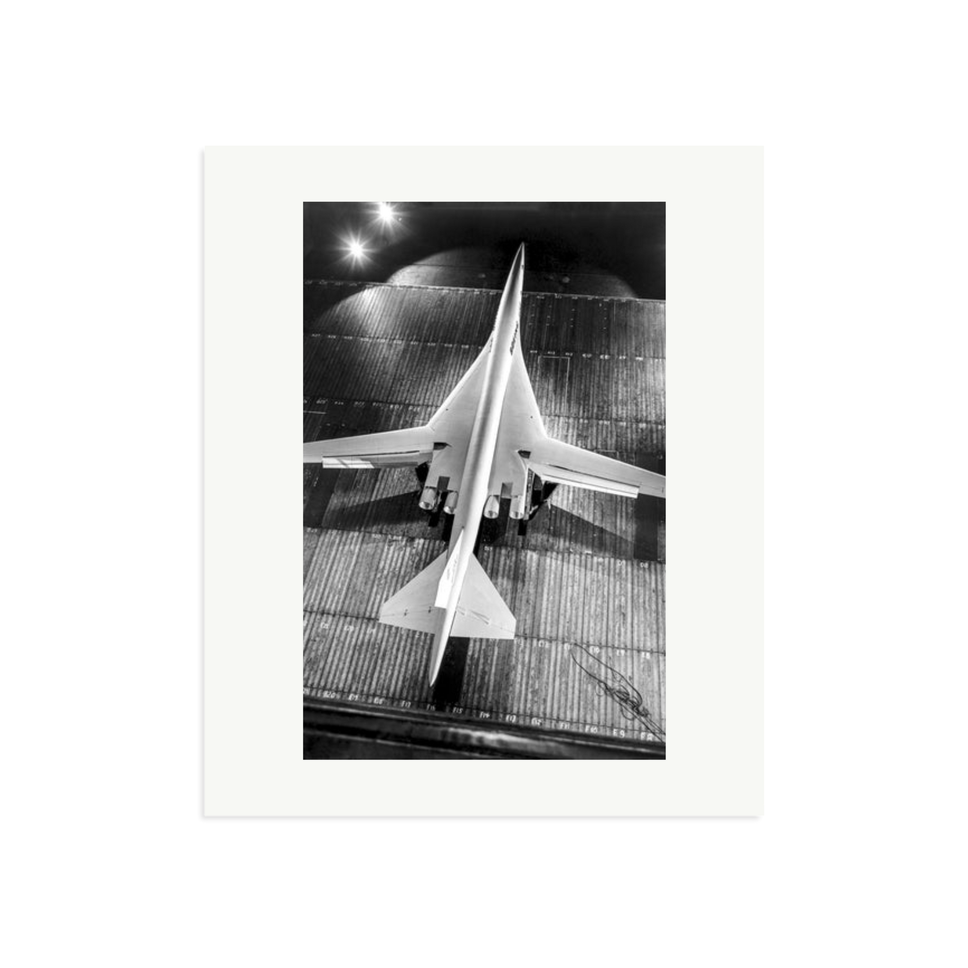 Boeing SST Model Framed Print Print Only Large