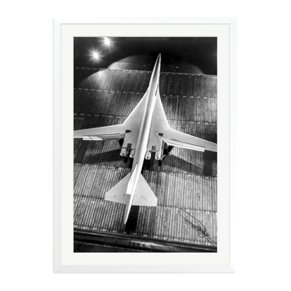Boeing SST Model Framed Print White XXL