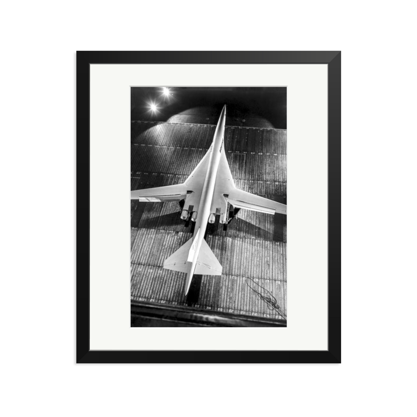 Boeing SST Model Framed Print Black Large