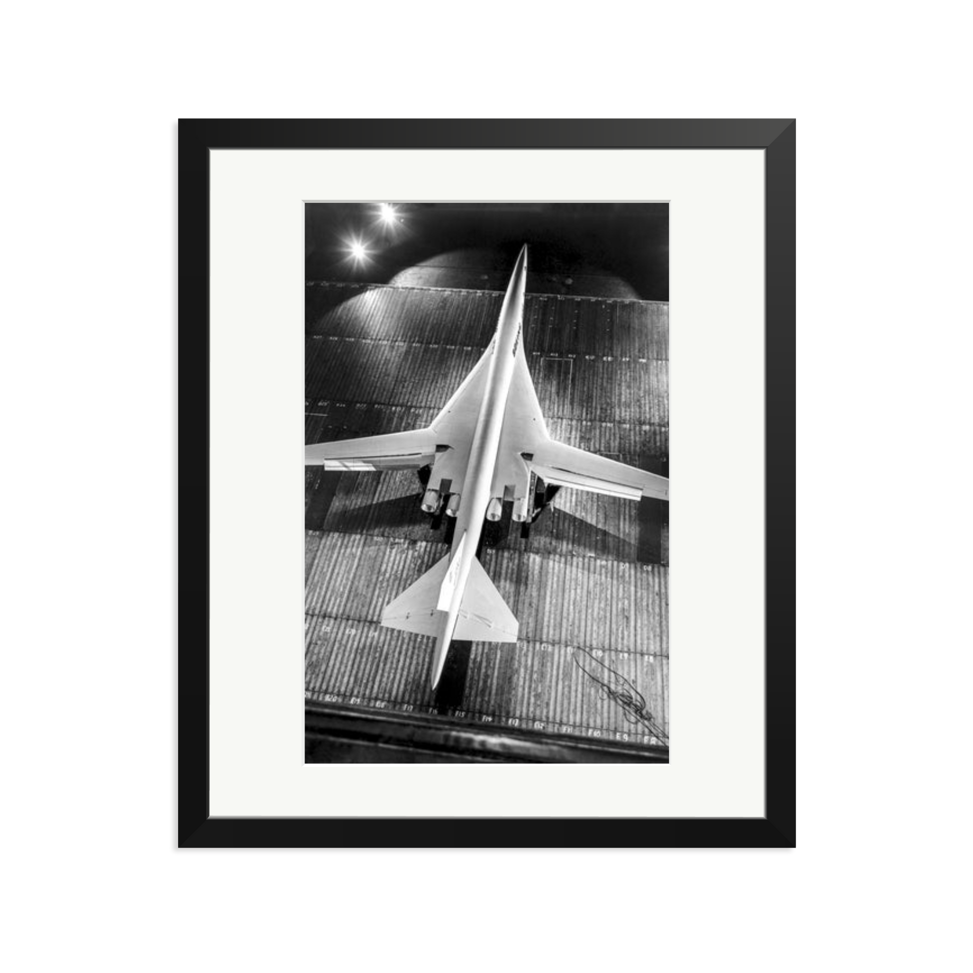 Boeing SST Model Framed Print Black Large