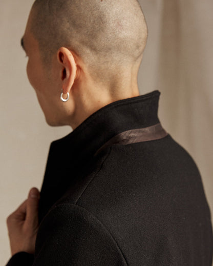 Billy Reid Black Bond Peacoat