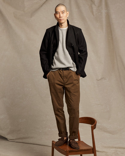 Billy Reid Black Bond Peacoat