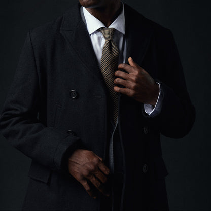 Billy Reid Black Bond Peacoat