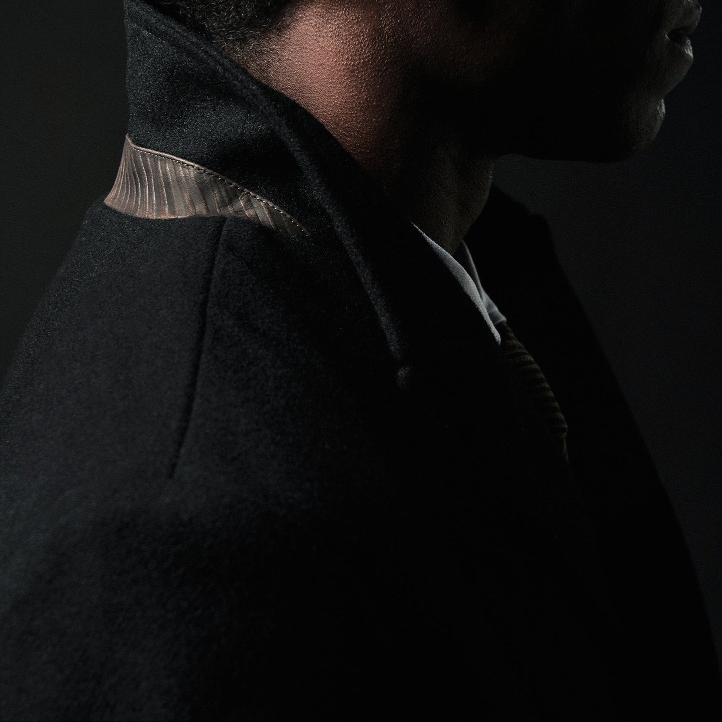 Billy Reid Black Bond Peacoat