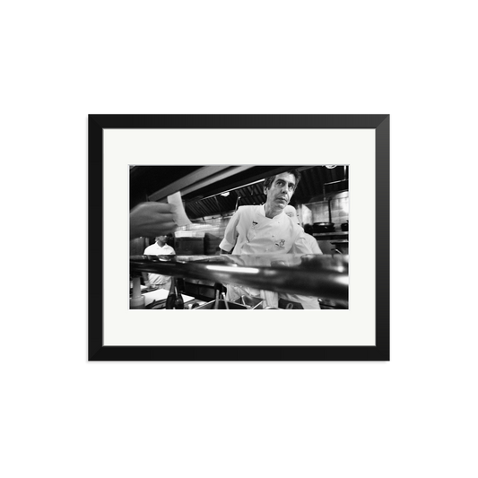 Anthony Bourdain, 2001 Framed Print Black Medium