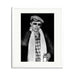 David Bowie New York Framed Print - White Frame