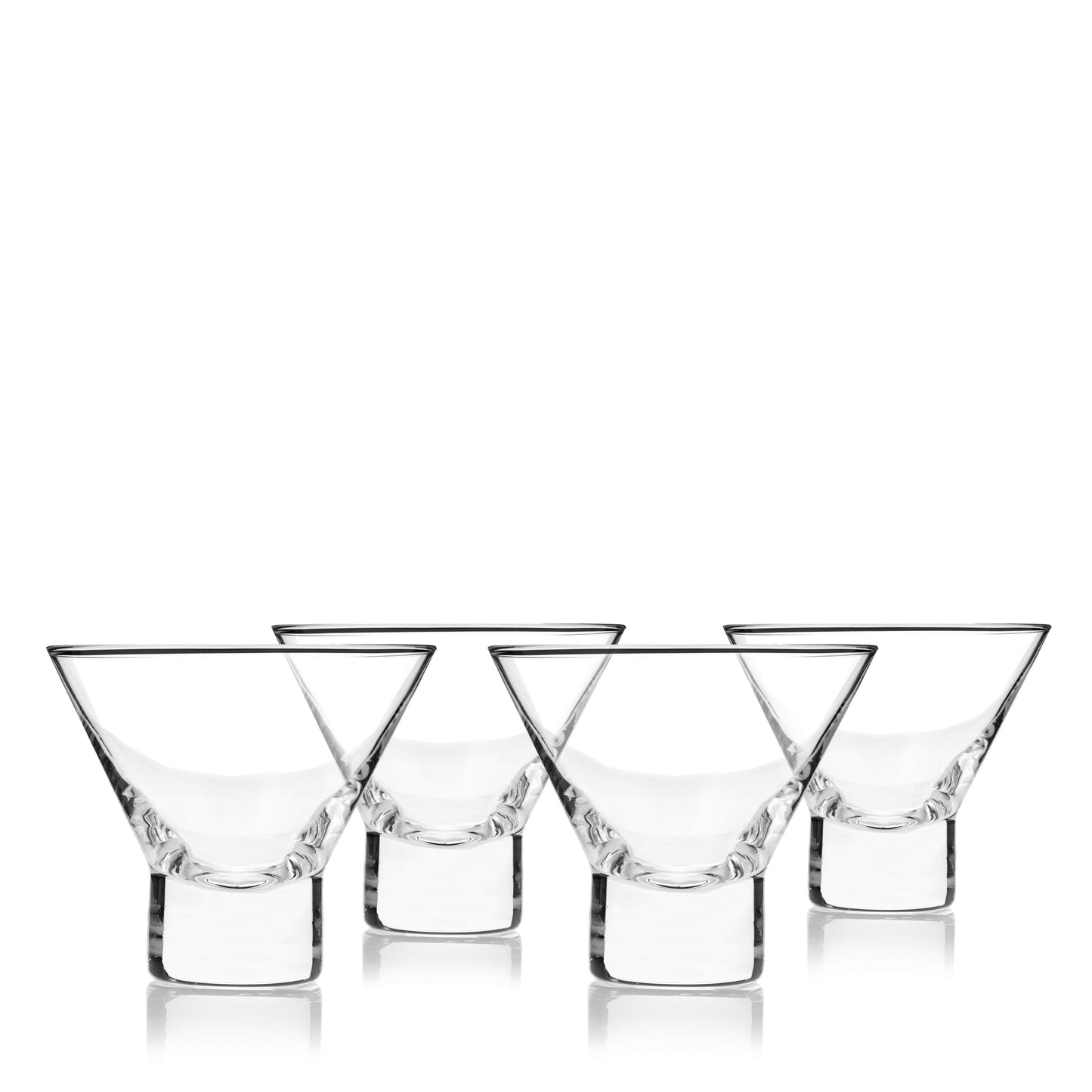 Heavy Base Crystal Martini Glasses