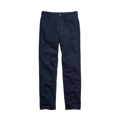 Billy Reid Chambray Flat Front Pant