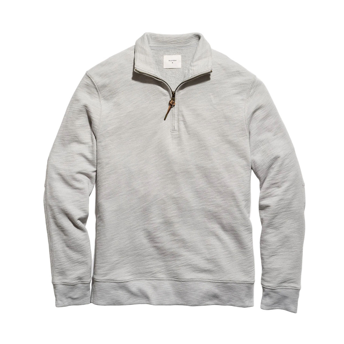 Billy Reid French Terry Half Zip - Silver