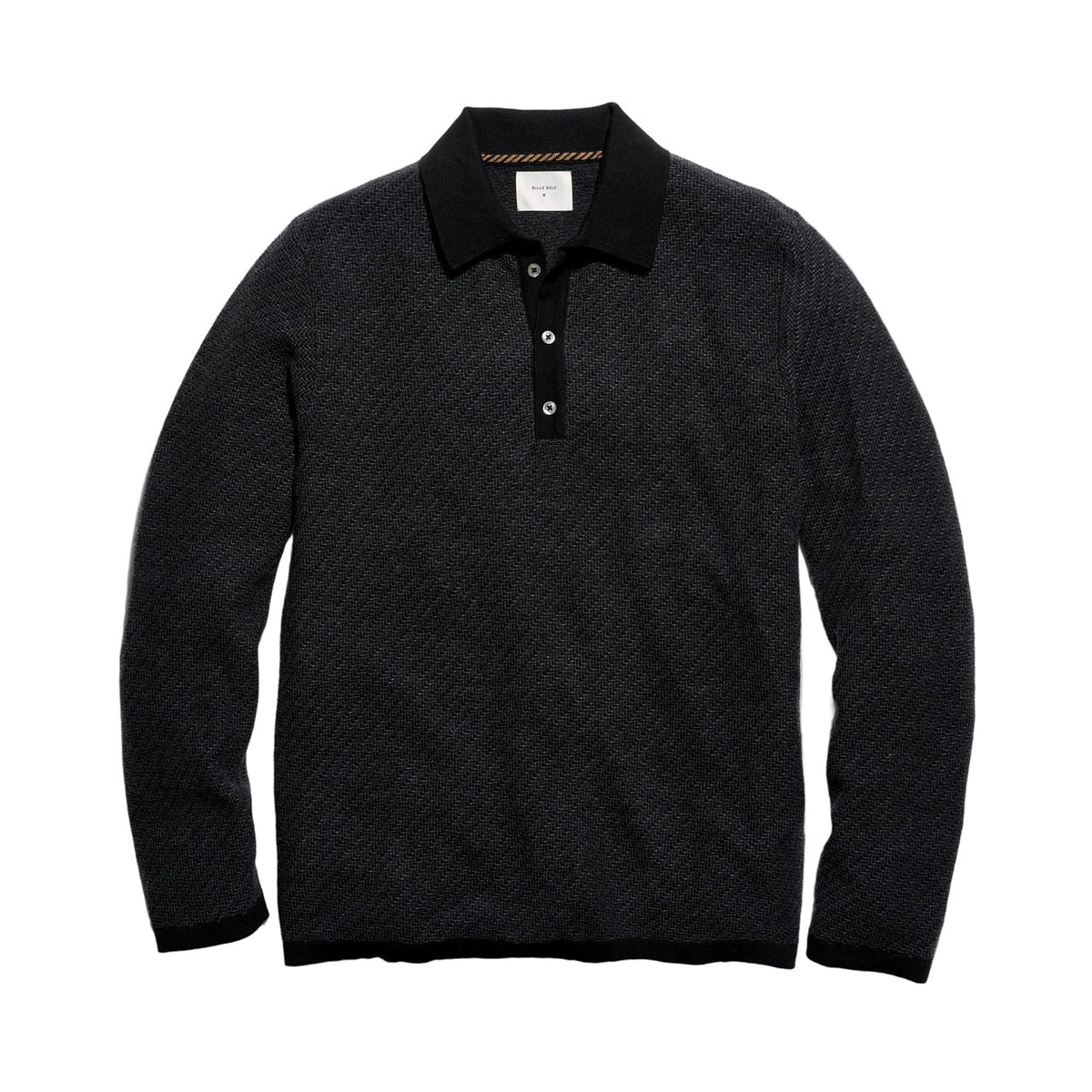 Billy Reid Step Jacquard Sweater Polo