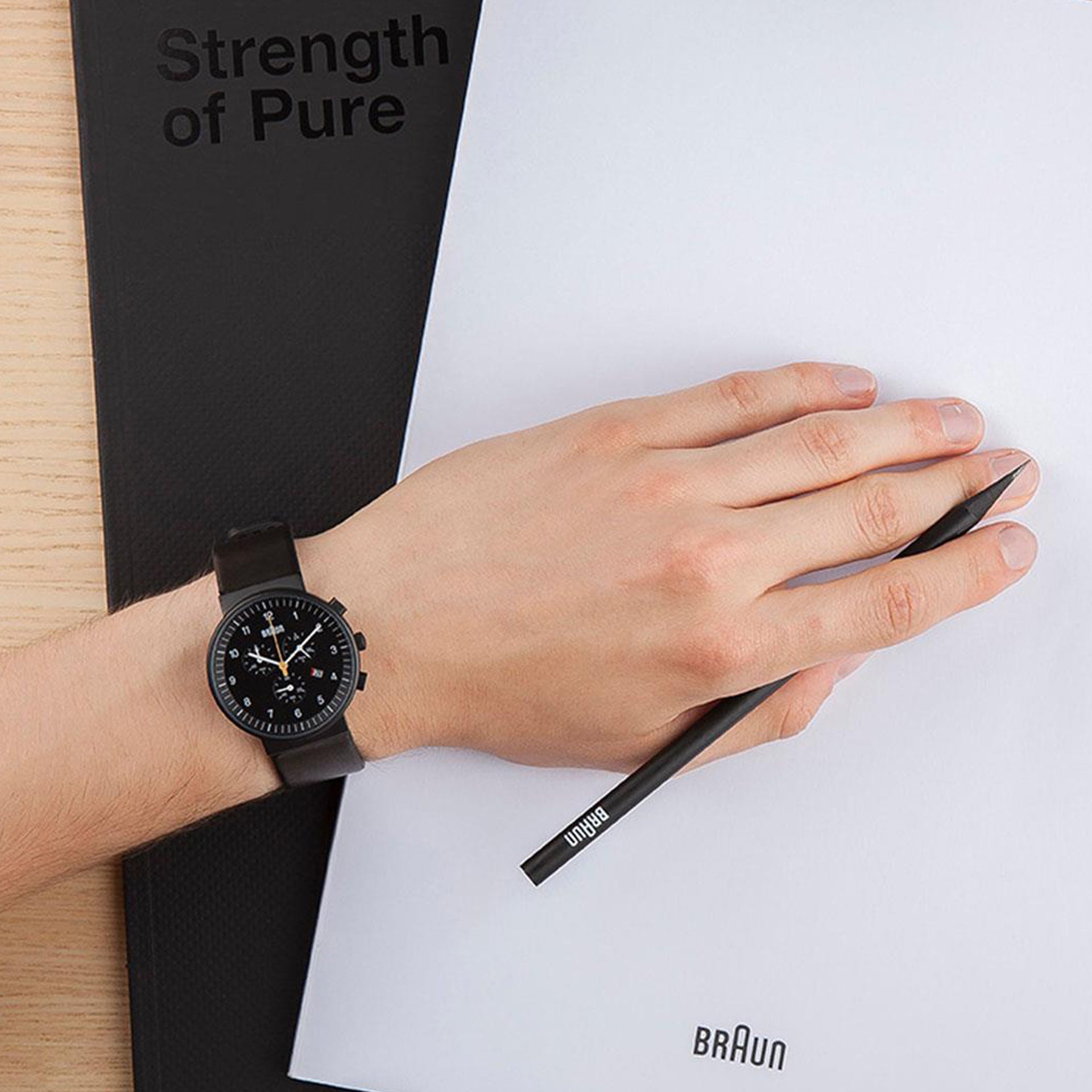 Wrist Watches Braun Sports Watch Braun BN0046BKBKG Watch