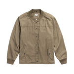 Bridge & Burn Austen Varsity Jacket - Khaki Green Canvas