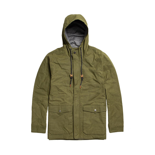 Bridge & Burn Olive Waxed Canvas Marshall Jacket
