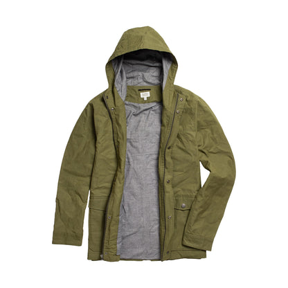 Bridge & Burn Olive Waxed Canvas Marshall Jacket