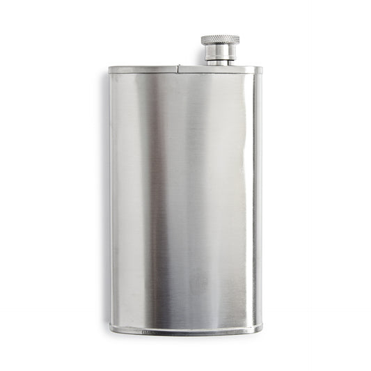 Stainless Flask & Cigar Holder