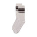 American Trench Merino Retro Stripe Socks - Brown/Elk