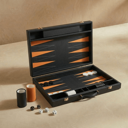 Leather Backgammon Set