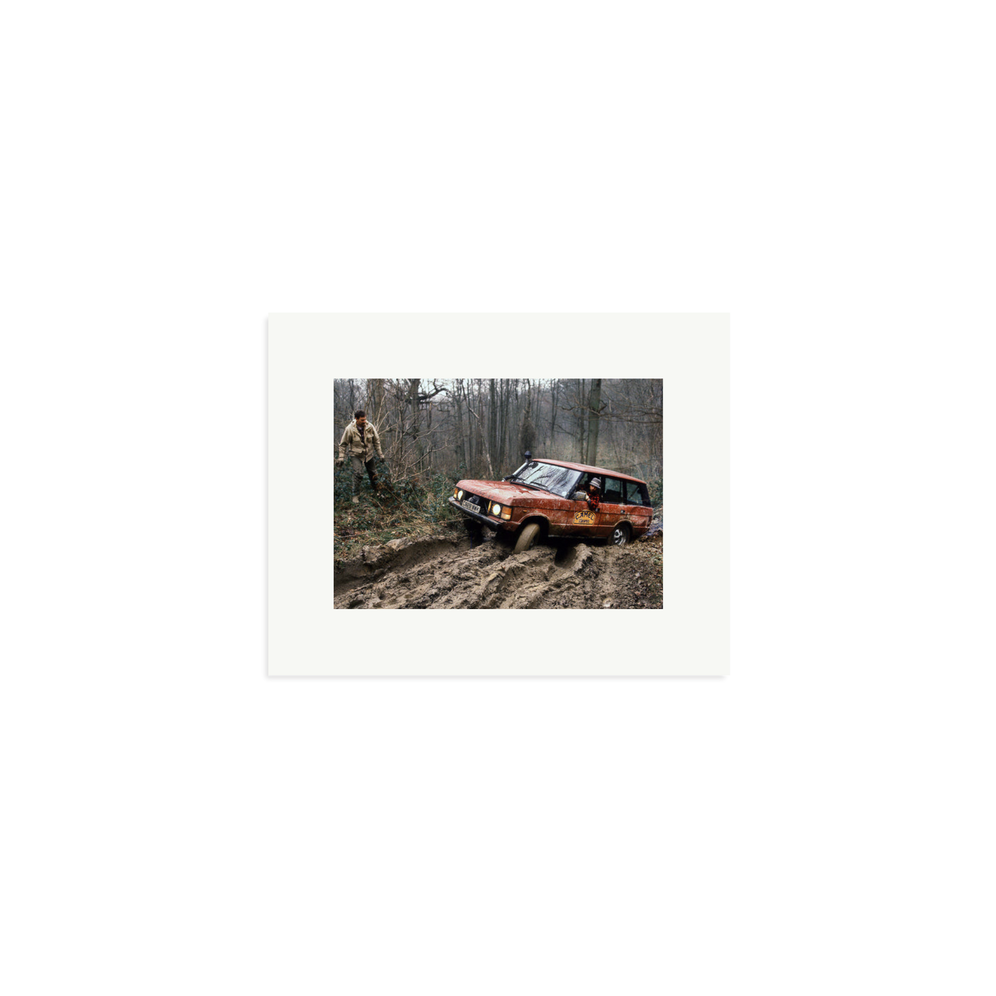 Camel Trophy Training Framed Print Print Only Small