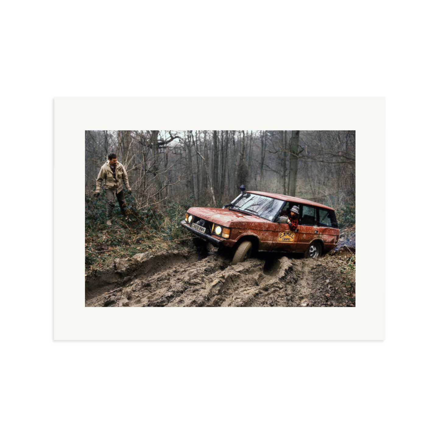 Camel Trophy Training Framed Print Print Only XL