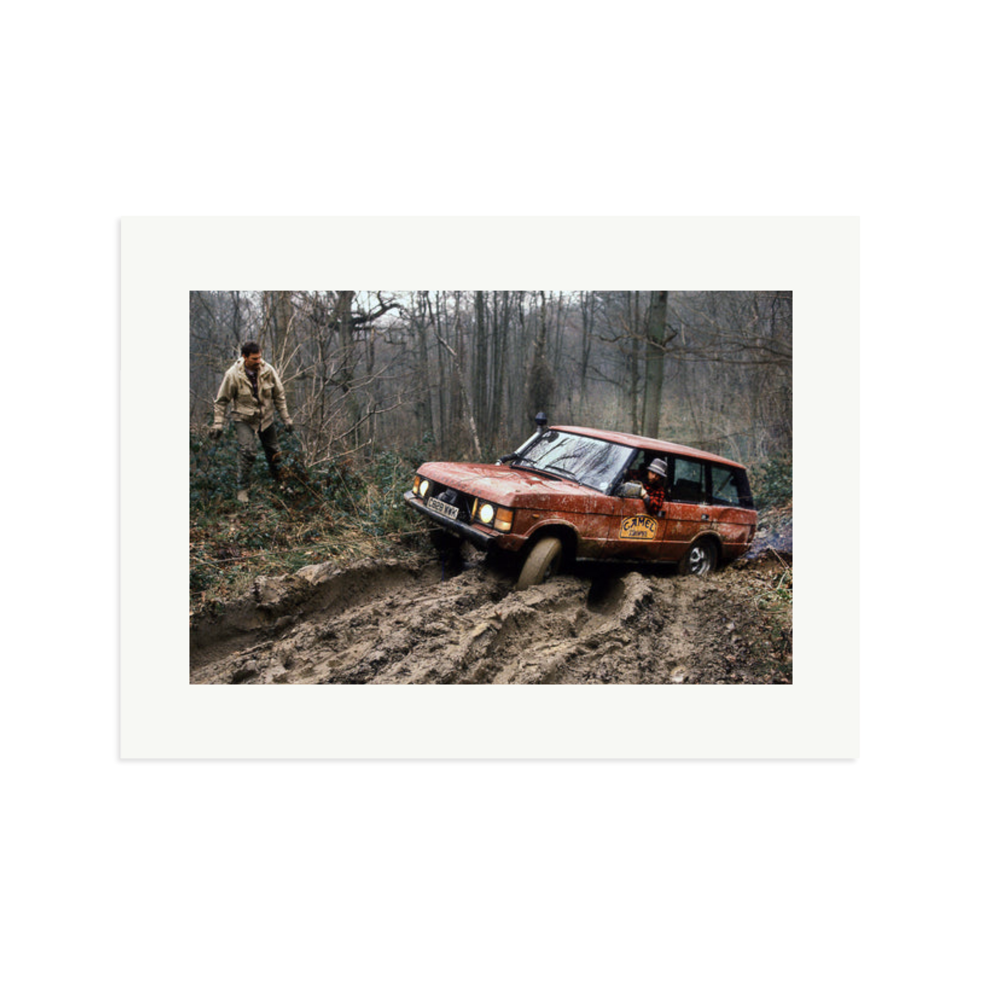 Camel Trophy Training Framed Print Print Only XL