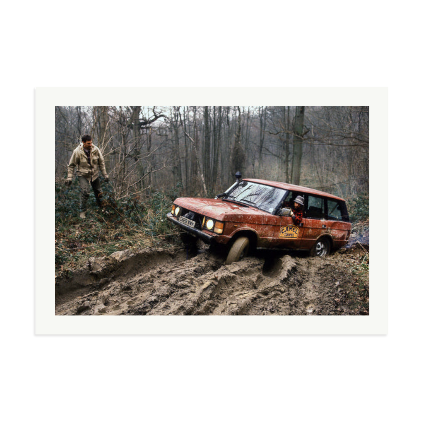 Camel Trophy Training Framed Print Print Only XXL