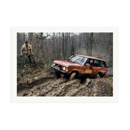 Camel Trophy Training Framed Print Print Only XXL