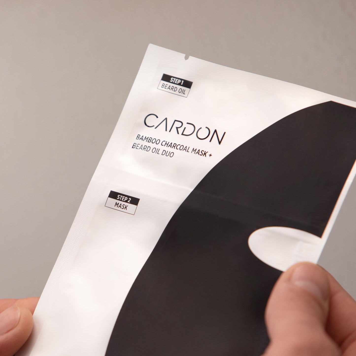 Cardon Bamboo Charcoal Sheet Mask + Beard Oil