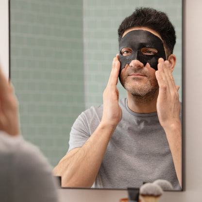 Cardon Bamboo Charcoal Sheet Mask + Beard Oil