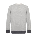 Asher Golf Sero Cashmere Crewneck - Blocked Greyscale