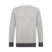 Asher Golf Sero Cashmere Crewneck - Blocked Greyscale