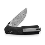 James Brand The Carter Knife - Black Micarta + Damascus