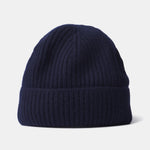 Aaron Levine Cashmere Beanie - NAVY