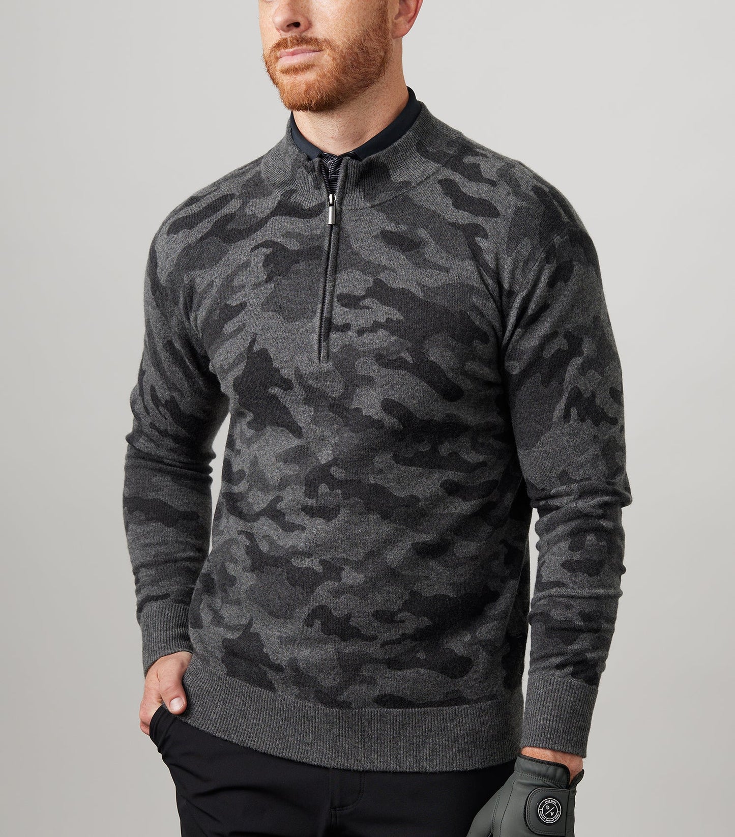 Asher Golf Sero Cashmere Quarter Zip