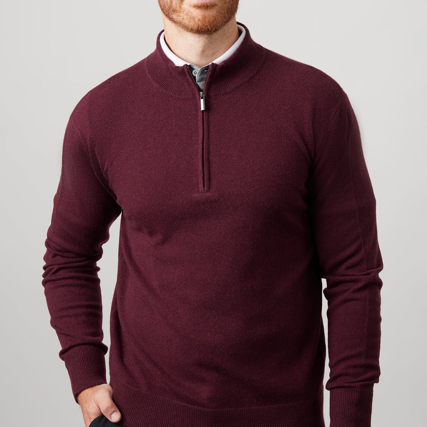 Asher Golf Sero Cashmere Quarter Zip