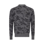 Asher Golf Sero Cashmere Quarter Zip - Charcoal Camo