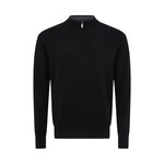 Asher Golf Sero Cashmere Quarter Zip - Black