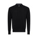 Asher Golf Sero Cashmere Quarter Zip - Black