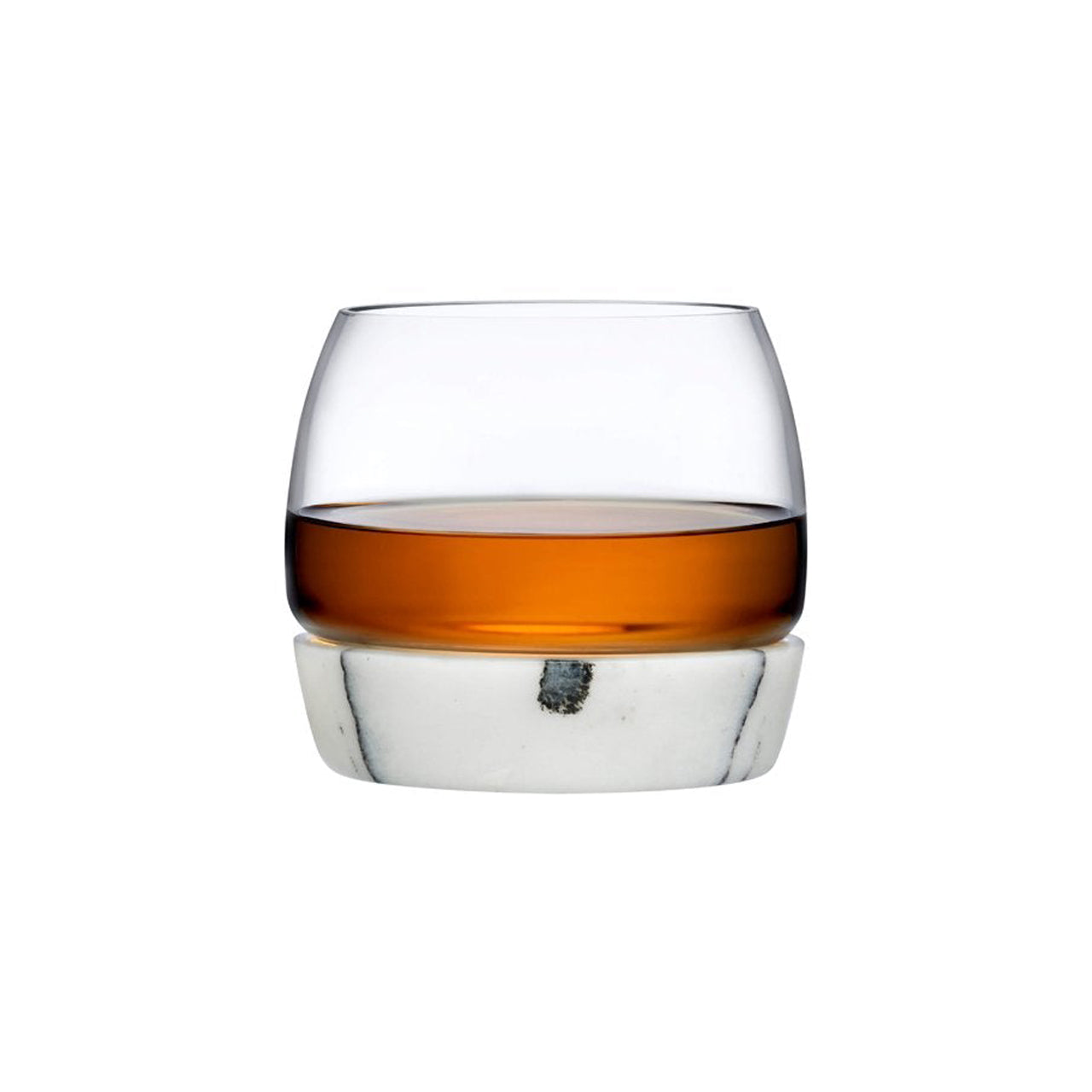 Nude Glass Chill Whisky Tumbler With Marble Base