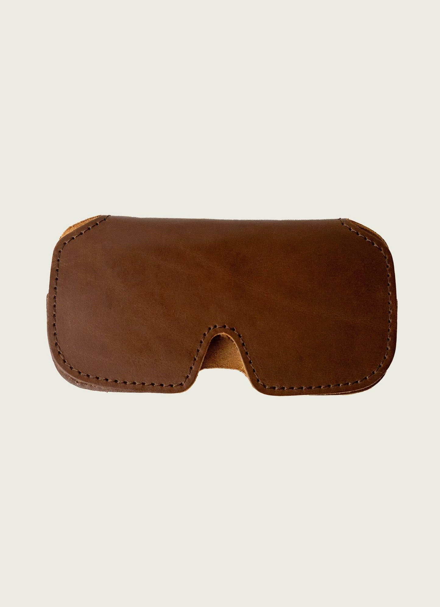 WP Standard Leather Sunglasses Case Chocolate