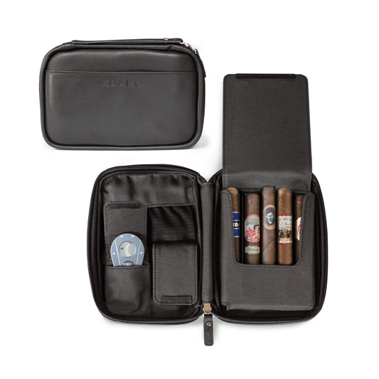 Flint Travel Leather Cigar Case